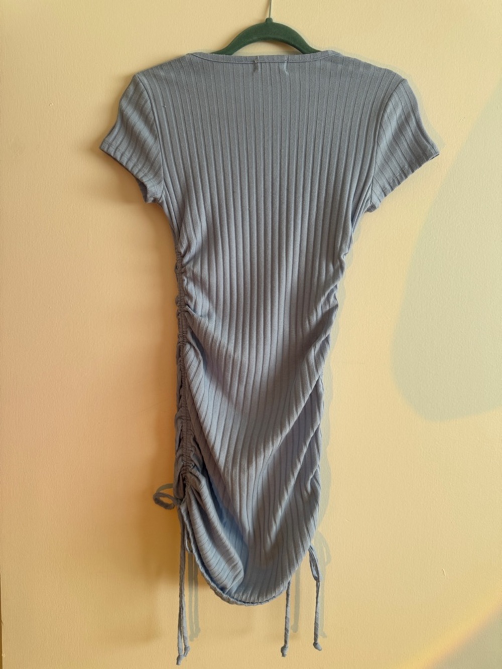Altar'd State Light Blue Ribbed Mini Dress - Picture 3 of 3